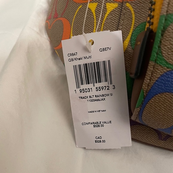 Rainbow COACH Fanny Pack - BRAND NEW w/ Tags - Picture 4 of 4